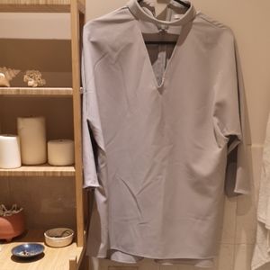 Grey choker top